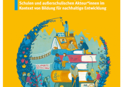 Cover des Handbuchs "Transformatives Lernen durch Engagement mit dem Umwelt-Bundesamt"